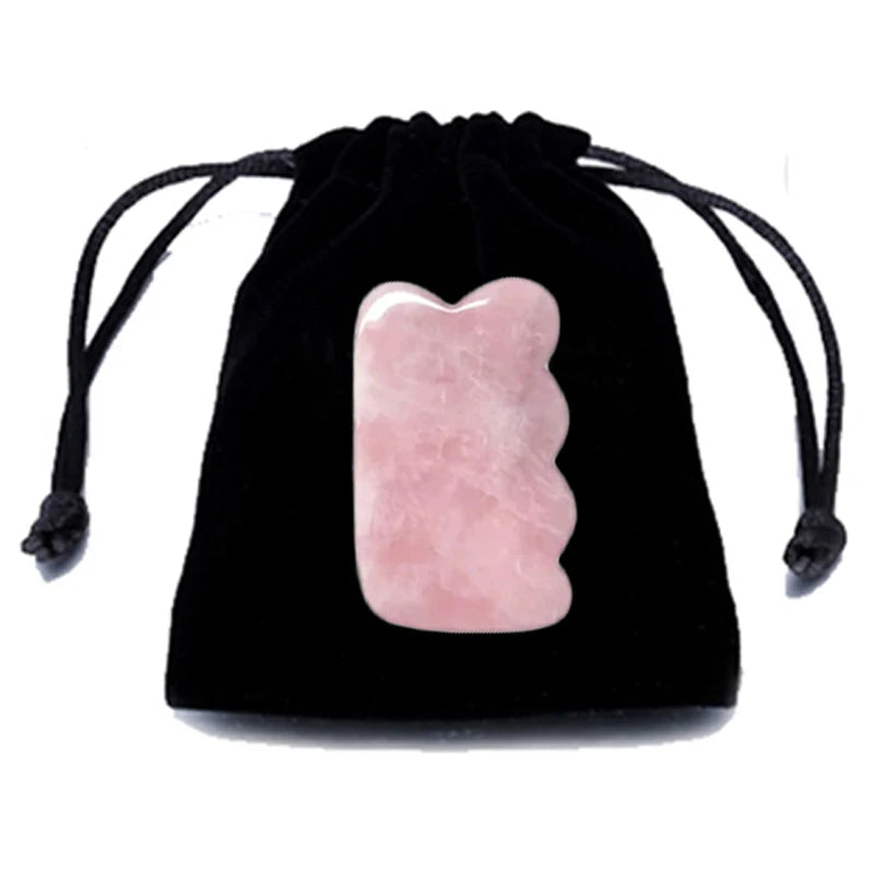 ✨ Gua Sha cuarzo Rosado Facial Karün – Efecto Lifting Natural & Spa en Casa