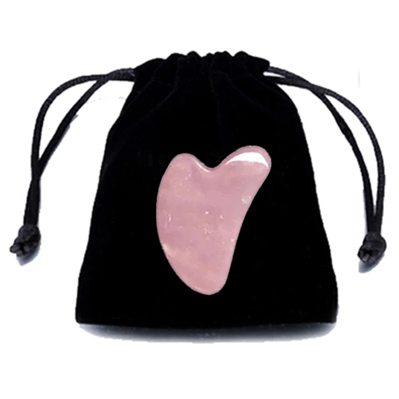 ✨ Gua Sha cuarzo Rosado Facial Karün – Efecto Lifting Natural & Spa en Casa