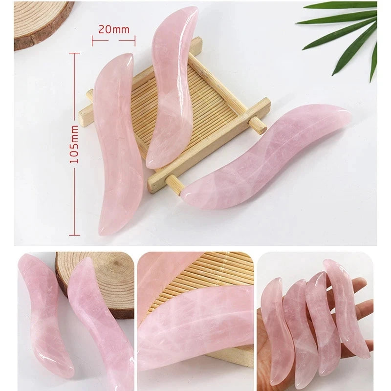 ✨ Gua Sha cuarzo Rosado Facial Karün – Efecto Lifting Natural & Spa en Casa