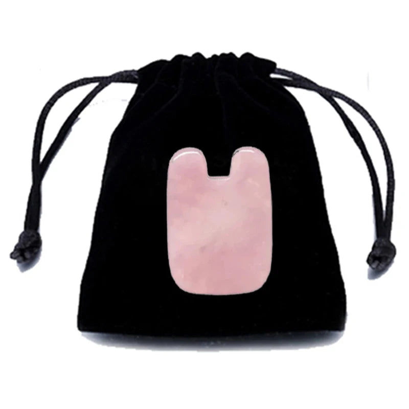 ✨ Gua Sha cuarzo Rosado Facial Karün – Efecto Lifting Natural & Spa en Casa