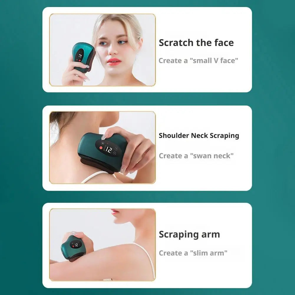 Gua Sha Eléctrico Karün – Lifting Facial con Calor y Vibración