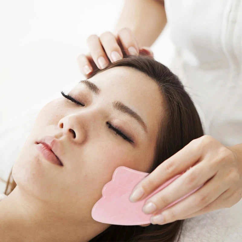 ✨ Gua Sha cuarzo Rosado Facial Karün – Efecto Lifting Natural & Spa en Casa